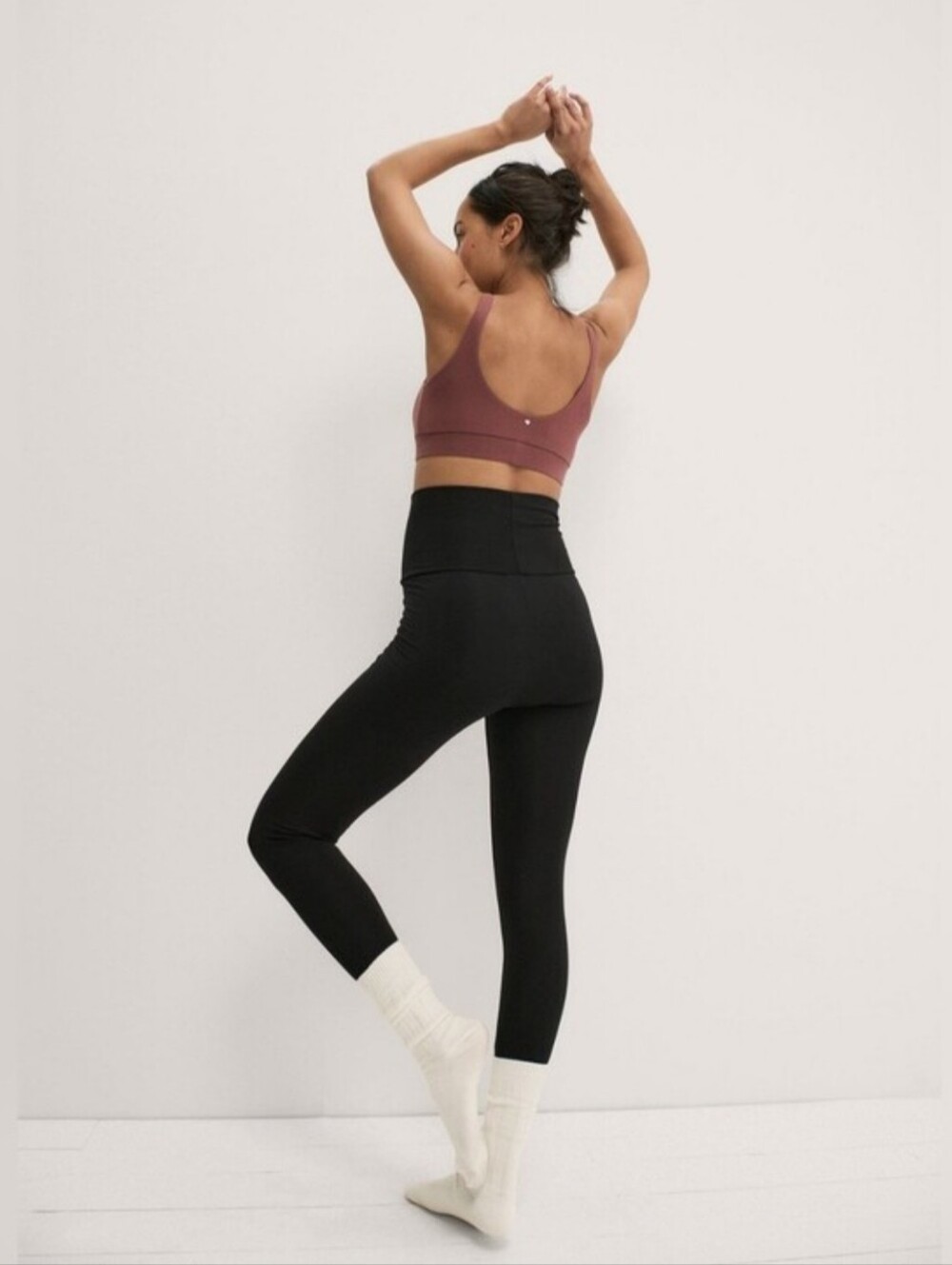 Seraphine Bump & Back Support Yelena Maternity Black Women's Leggings Small
